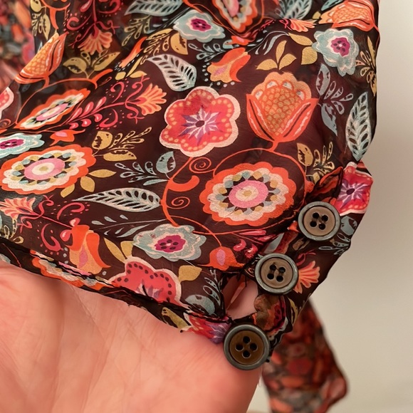 100% Silk Walter Ombré fall floral 😍🍁🌻 - Picture 7 of 11